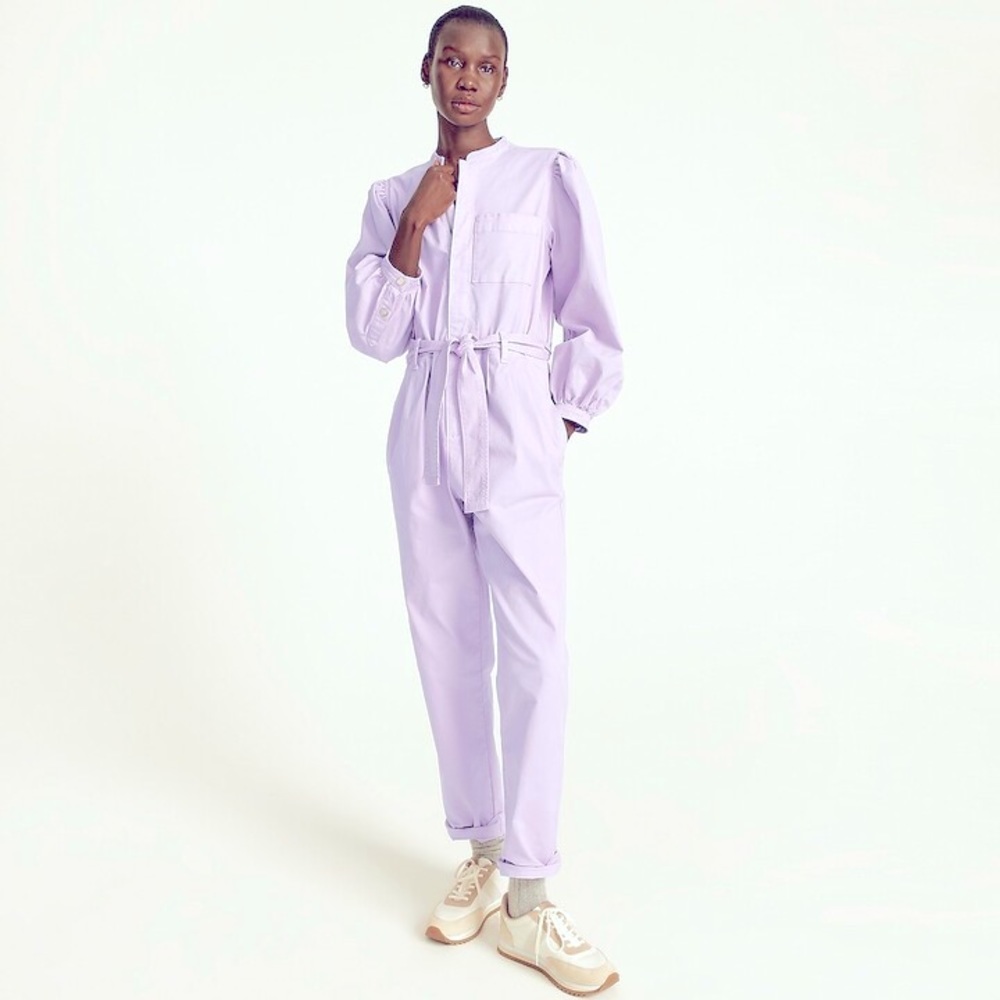 J. Crew purple jumpsuit size 10